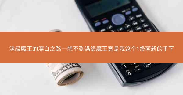 满级魔王的漂白之路—想不到满级魔王竟是我这个1级萌新的手下