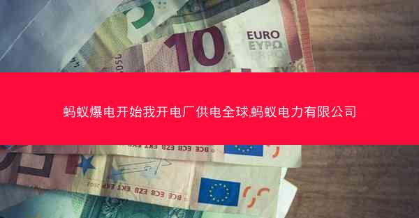 蚂蚁爆电开始我开电厂供电全球,蚂蚁电力有限公司