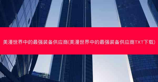 美漫世界中的最强装备供应商(美漫世界中的最强装备供应商TXT下载)