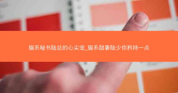 猫系秘书陆总的心尖宠_猫系甜妻陆少你矜持一点