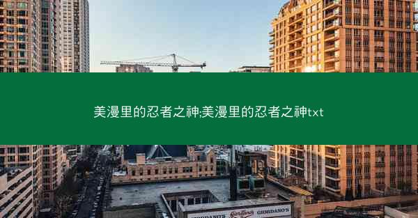 美漫里的忍者之神;美漫里的忍者之神txt