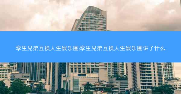 孪生兄弟互换人生娱乐圈;孪生兄弟互换人生娱乐圈讲了什么