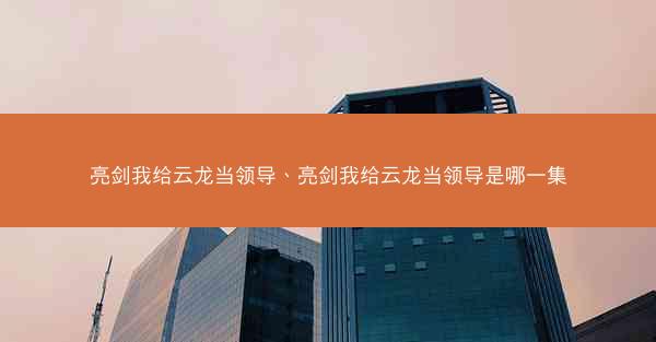 亮剑我给云龙当领导、亮剑我给云龙当领导是哪一集 亮剑我给云龙当领导、亮剑我给云龙当领导是哪一集