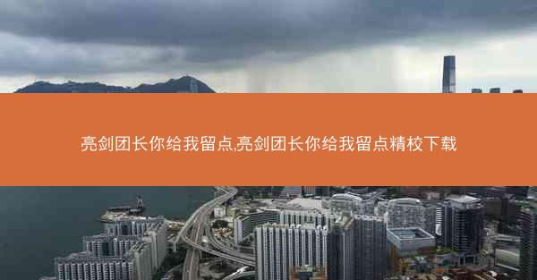 亮剑团长你给我留点,亮剑团长你给我留点精校下载