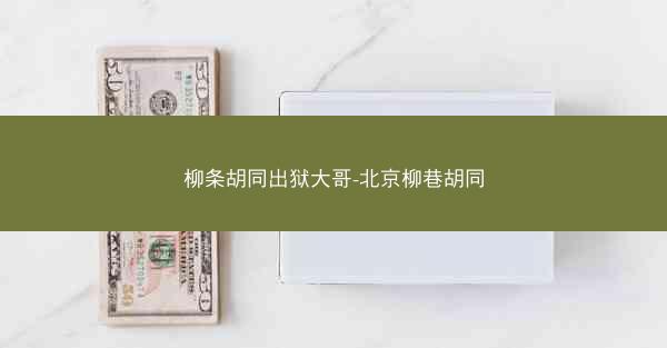 柳条胡同出狱大哥-北京柳巷胡同