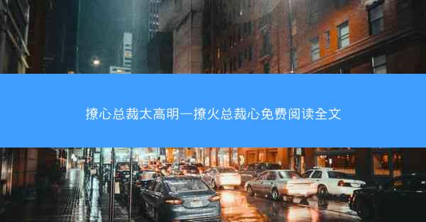 撩心总裁太高明—撩火总裁心免费阅读全文