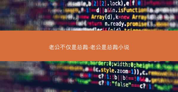 老公不仅是总裁-老公是总裁小说