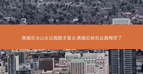 离婚后冰山女总裁跪求复合,离婚后绝色总裁悔哭了