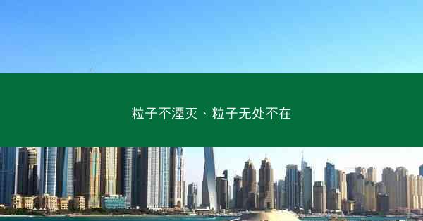 粒子不湮灭、粒子无处不在