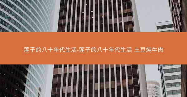 莲子的八十年代生活-莲子的八十年代生活 土豆炖牛肉