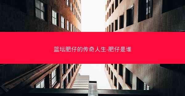 篮坛肥仔的传奇人生-肥仔是谁