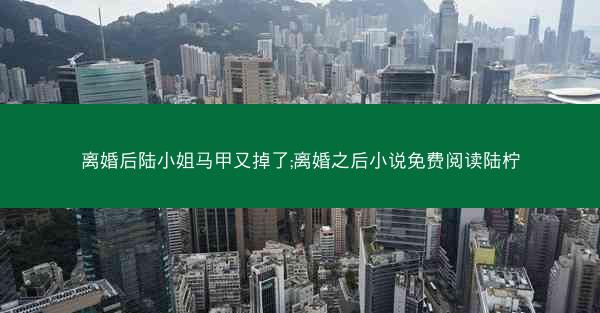 离婚后陆小姐马甲又掉了;离婚之后小说免费阅读陆柠 离婚后陆小姐马甲又掉了;离婚之后小说免费阅读陆柠