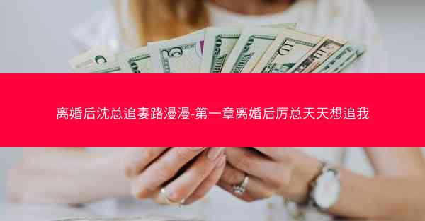 离婚后沈总追妻路漫漫-第一章离婚后厉总天天想追我