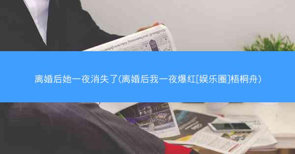 离婚后她一夜消失了(离婚后我一夜爆红[娱乐圈]梧桐舟)