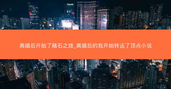 离婚后开始了赌石之旅_离婚后的我开始转运了顶点小说