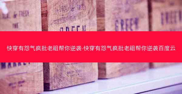 快穿有怨气疯批老祖帮你逆袭-快穿有怨气疯批老祖帮你逆袭百度云