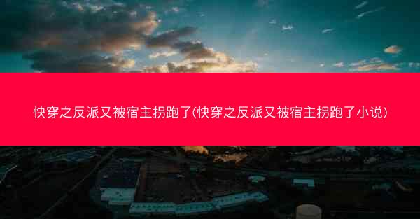 快穿之反派又被宿主拐跑了(快穿之反派又被宿主拐跑了小说)