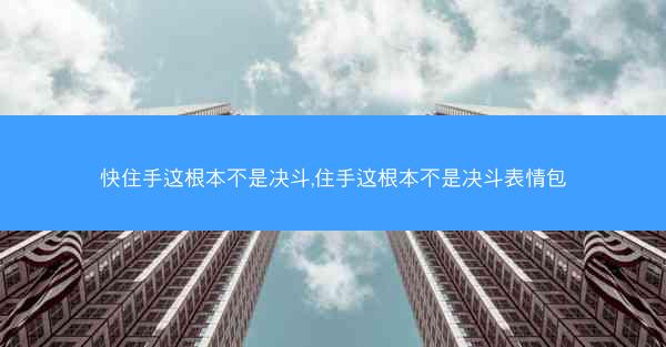 快住手这根本不是决斗,住手这根本不是决斗表情包