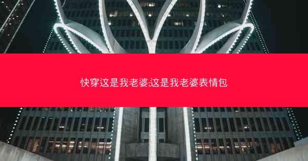 快穿这是我老婆;这是我老婆表情包