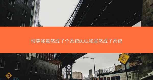 快穿我竟然成了个系统BUG,我居然成了系统