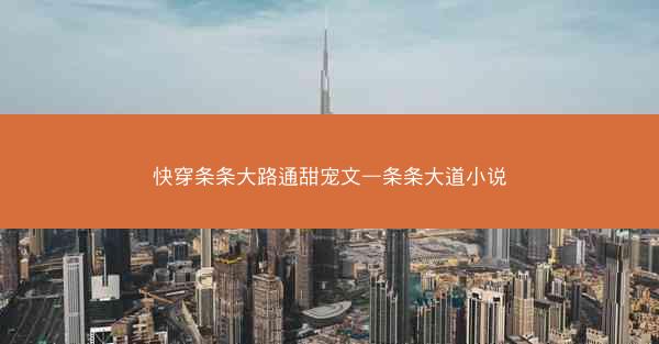 快穿条条大路通甜宠文—条条大道小说