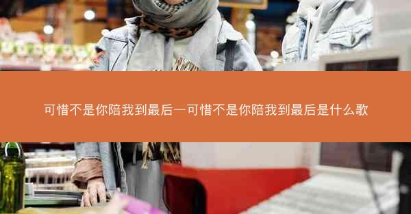 可惜不是你陪我到最后—可惜不是你陪我到最后是什么歌