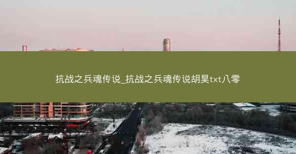 抗战之兵魂传说_抗战之兵魂传说胡昊txt八零