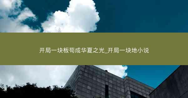 开局一块板苟成华夏之光_开局一块地小说