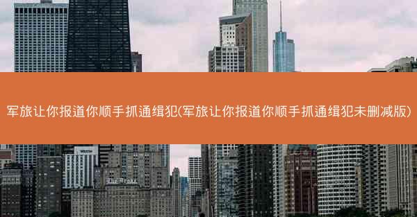 军旅让你报道你顺手抓通缉犯(军旅让你报道你顺手抓通缉犯未删减版)