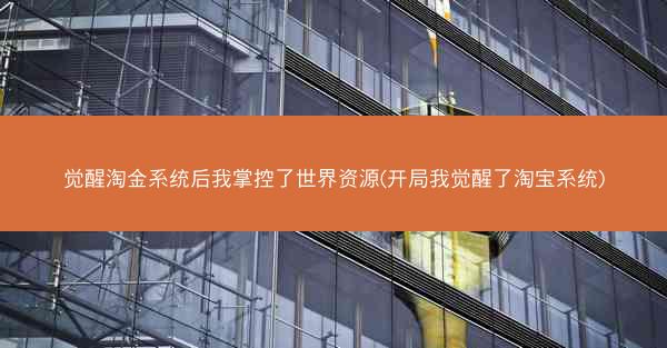 觉醒淘金系统后我掌控了世界资源(开局我觉醒了淘宝系统)