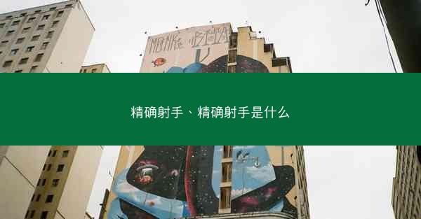 精确射手、精确射手是什么