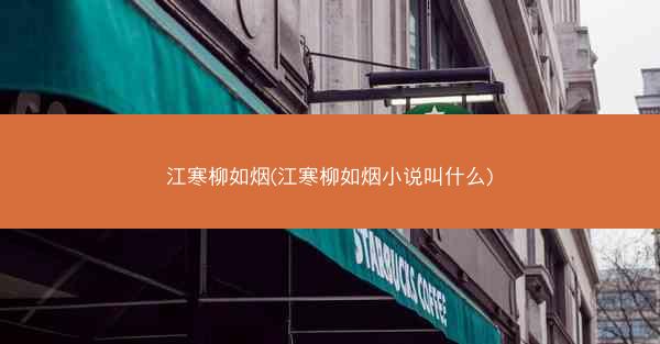 江寒柳如烟(江寒柳如烟小说叫什么)