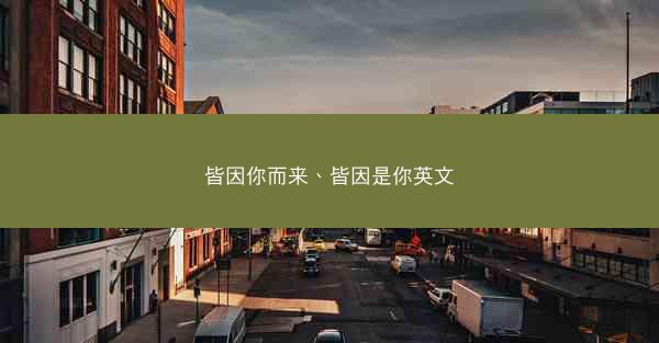 皆因你而来、皆因是你英文 皆因你而来、皆因是你英文