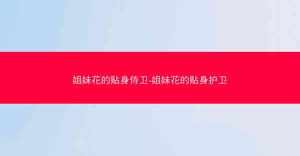 姐妹花的贴身侍卫-姐妹花的贴身护卫