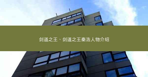 剑道之王、剑道之王秦浩人物介绍