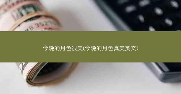 今晚的月色很美(今晚的月色真美英文)