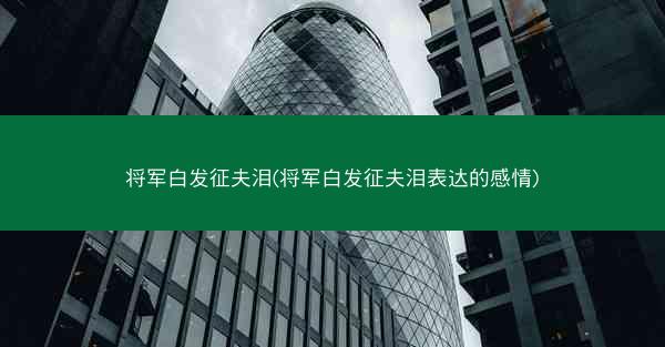 将军白发征夫泪(将军白发征夫泪表达的感情)