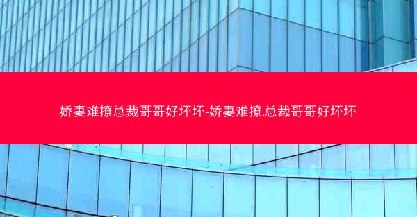 娇妻难撩总裁哥哥好坏坏-娇妻难撩,总裁哥哥好坏坏